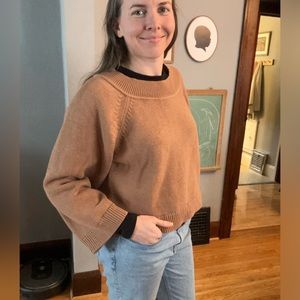 J. Crew Brown Boxy Sweater, size small
